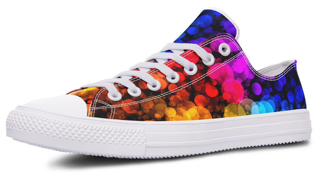 Rainbow Bubbles Low Tops - Offbeat Sweetie