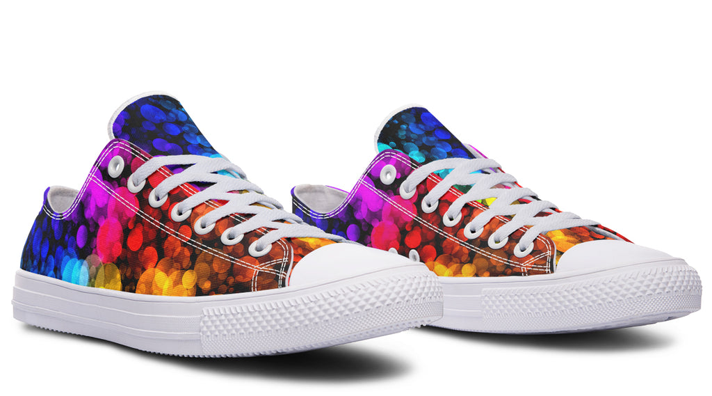 Rainbow Bubbles Low Tops - Offbeat Sweetie