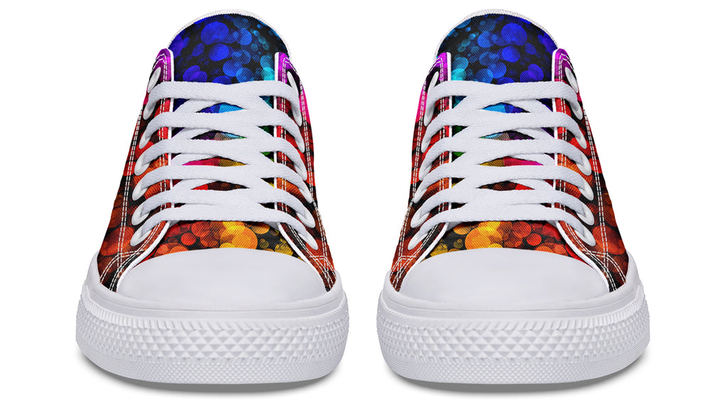 Rainbow Bubbles Low Tops - Offbeat Sweetie
