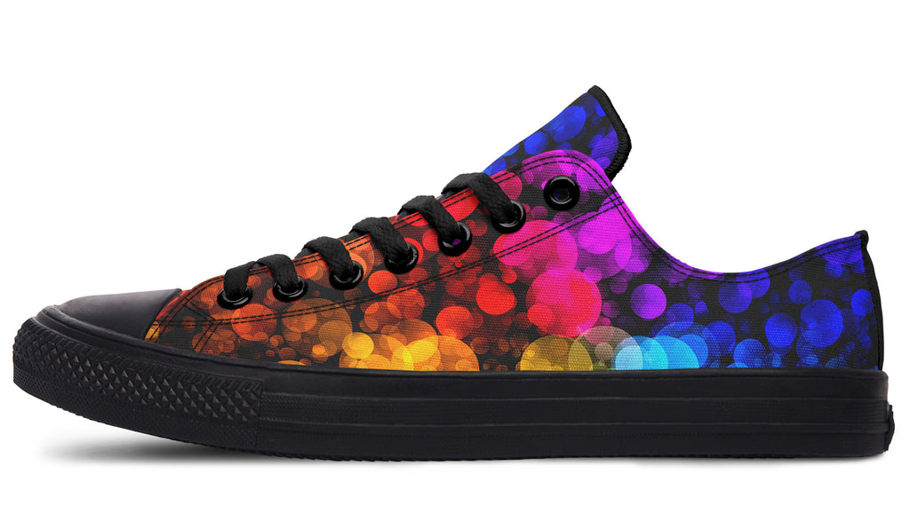 Rainbow Bubbles Low Tops - Offbeat Sweetie