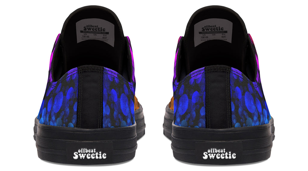 Rainbow Bubbles Low Tops - Offbeat Sweetie