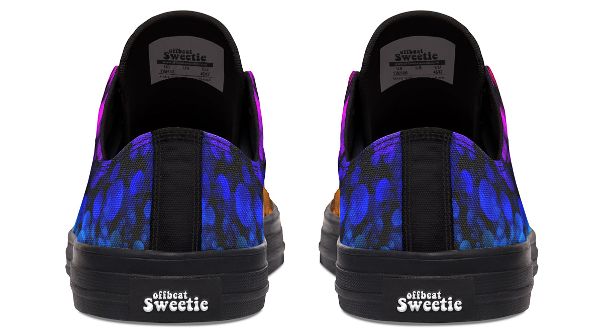 Rainbow Bubbles Low Tops - Offbeat Sweetie