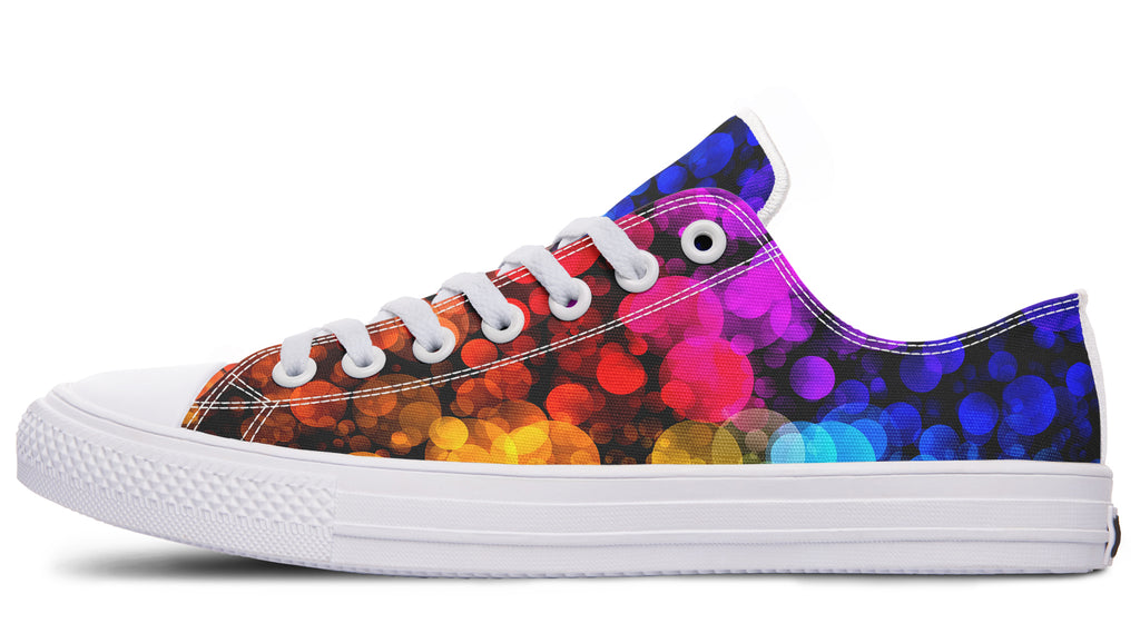 Rainbow Bubbles Low Tops - Offbeat Sweetie