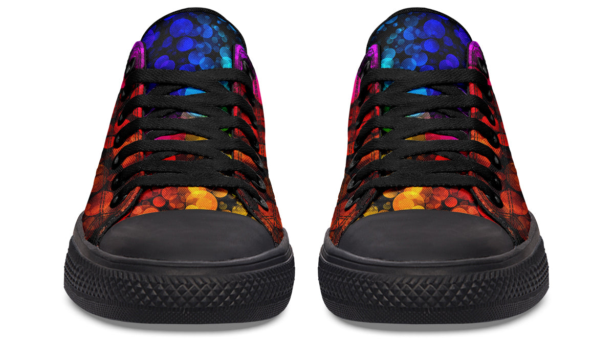 Rainbow Bubbles Low Tops (Wide)