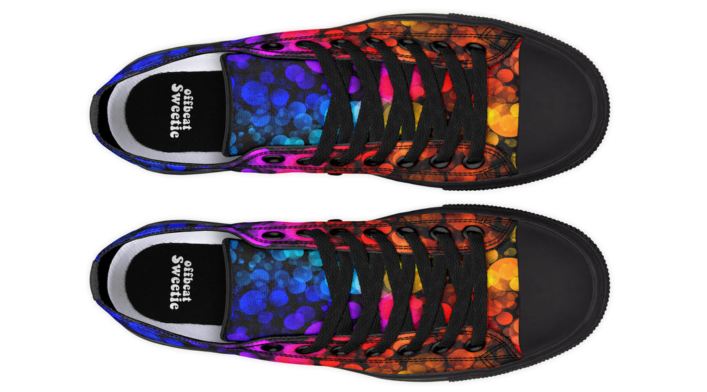 Rainbow Bubbles Low Tops (Wide)