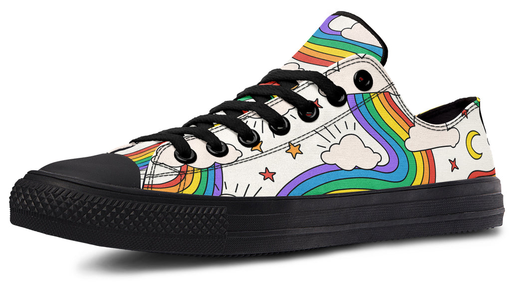 Rainbow Dreams Low Tops - Offbeat Sweetie