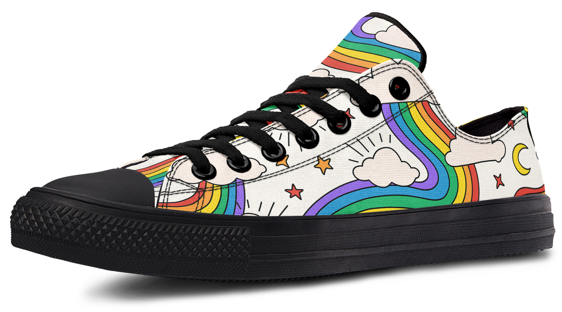Rainbow Dreams Low Tops - Offbeat Sweetie