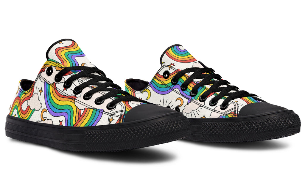 Rainbow Dreams Low Tops - Offbeat Sweetie
