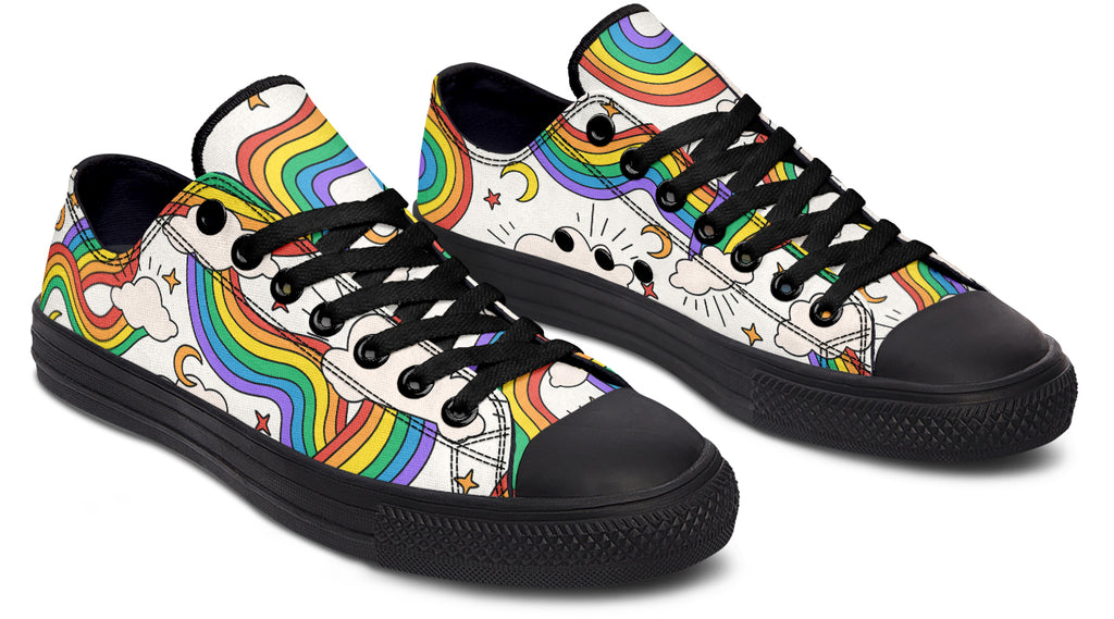 Rainbow Dreams Low Tops - Offbeat Sweetie