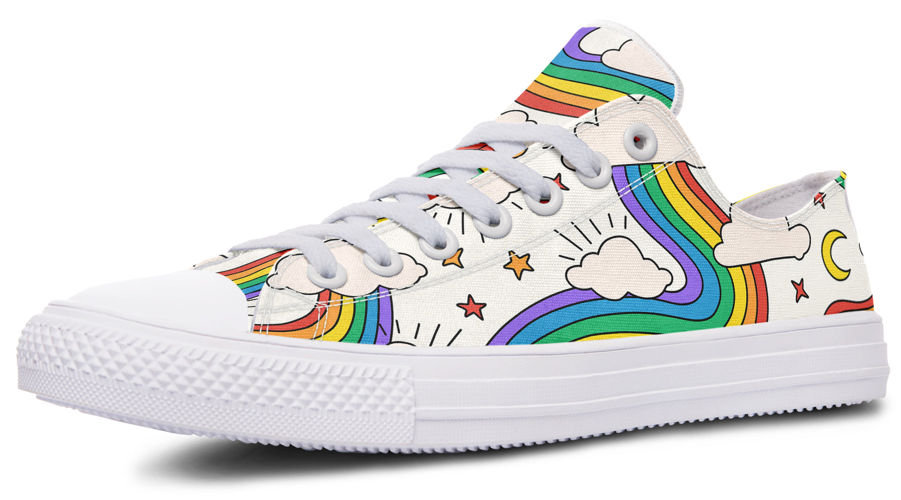 Rainbow Dreams Low Tops - Offbeat Sweetie