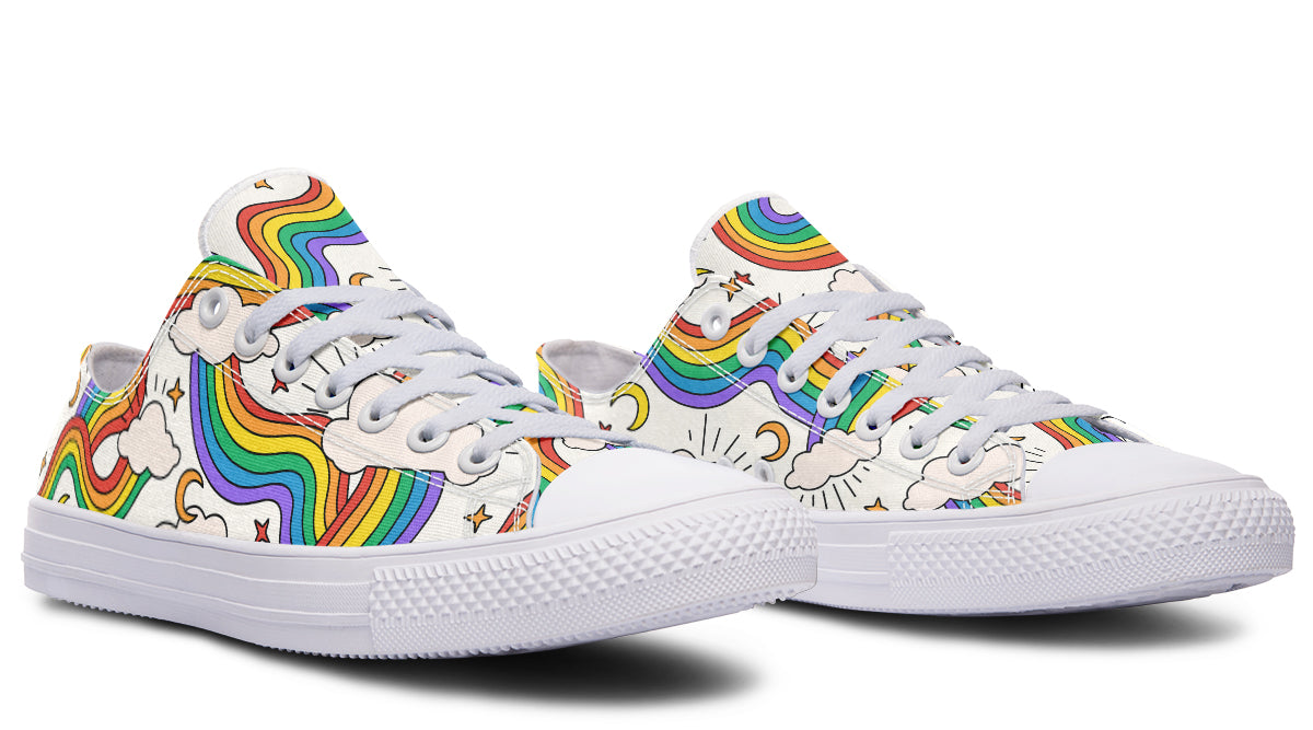 Rainbow Dreams Low Tops - Offbeat Sweetie