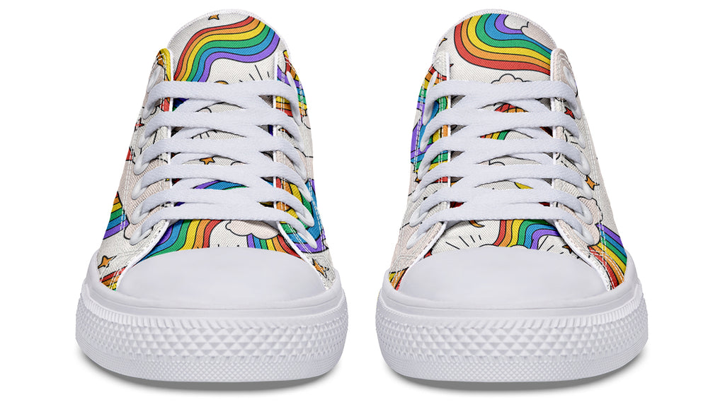Rainbow Dreams Low Tops - Offbeat Sweetie