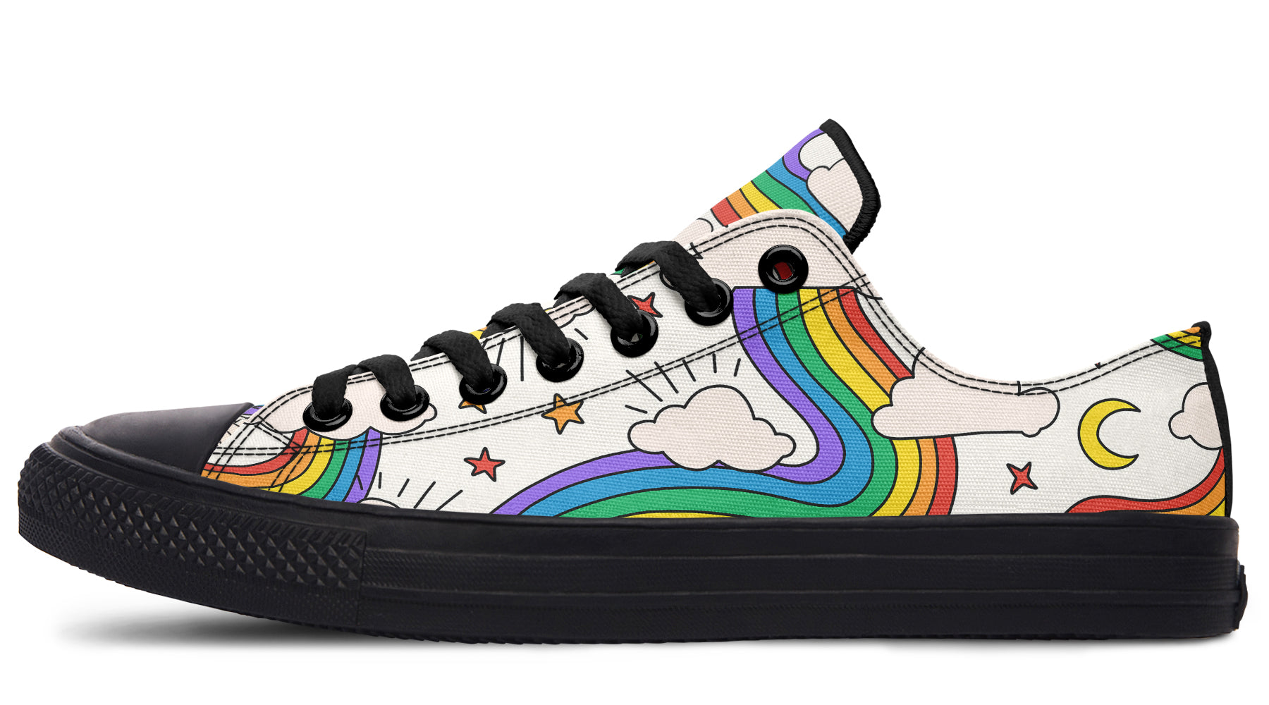 Rainbow Dreams Low Tops - Offbeat Sweetie