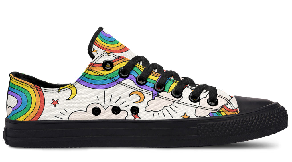 Rainbow Dreams Low Tops - Offbeat Sweetie