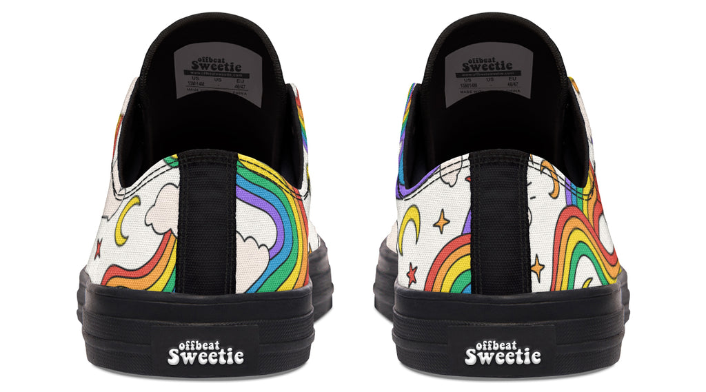 Rainbow Dreams Low Tops - Offbeat Sweetie