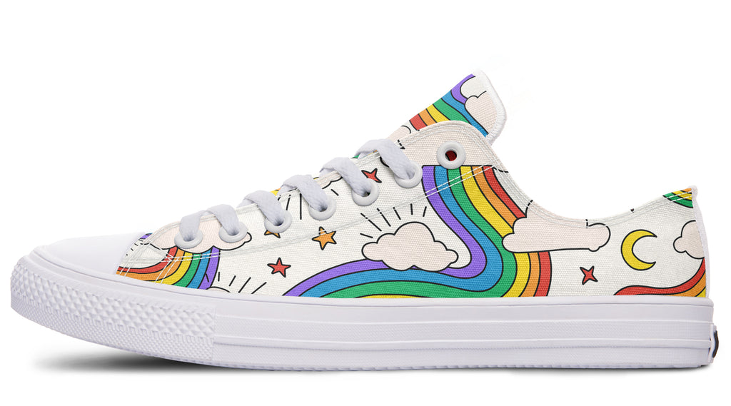 Rainbow Dreams Low Tops - Offbeat Sweetie