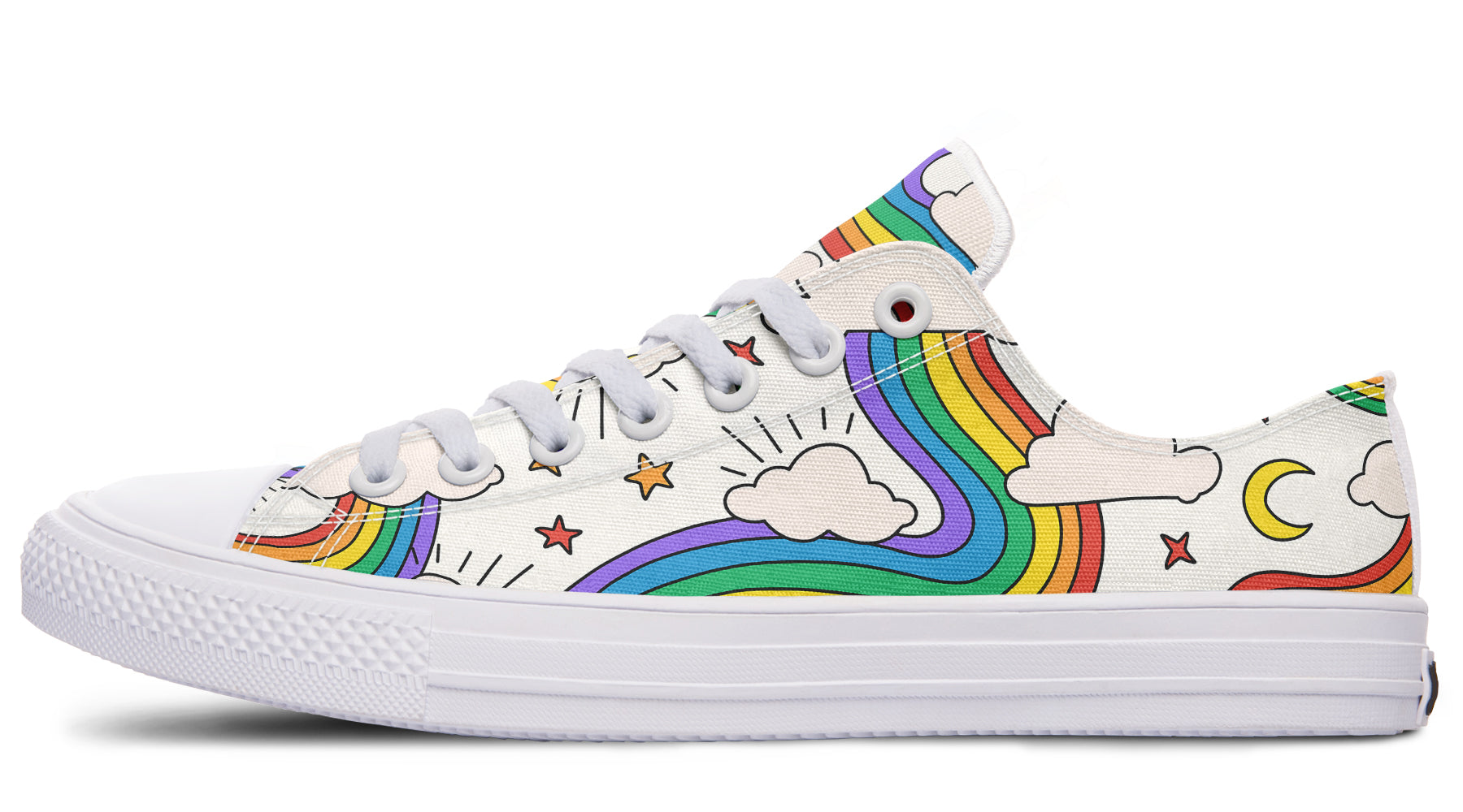 Rainbow Dreams Low Tops - Offbeat Sweetie