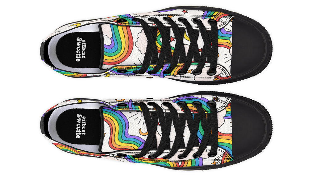 Rainbow Dreams Low Tops - Offbeat Sweetie
