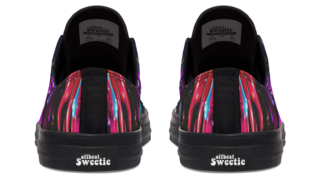 Rainbow Drips Low Tops - Offbeat Sweetie