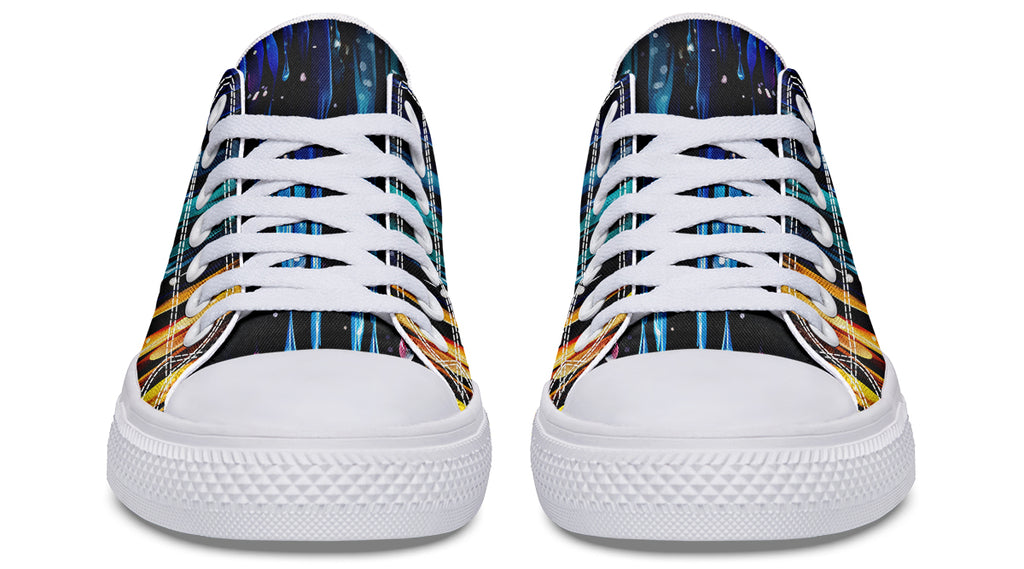 Rainbow Drips Low Tops (Wide)