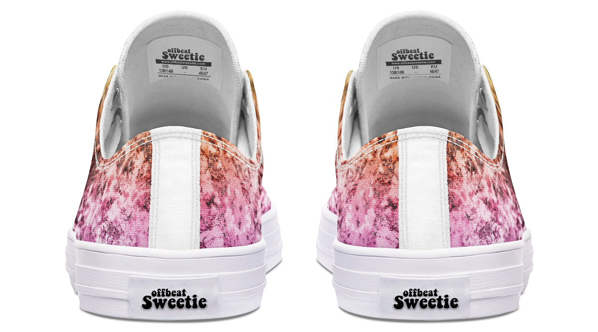 Rainbow Grunge Low Tops - Offbeat Sweetie