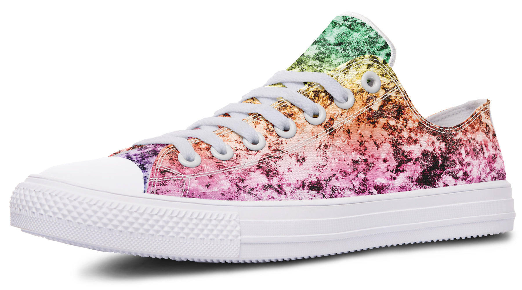 Rainbow Grunge Low Tops (Wide)