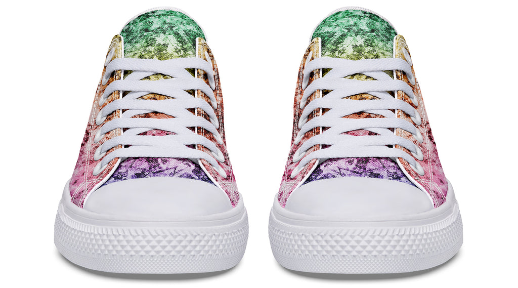 Rainbow Grunge Low Tops (Wide)