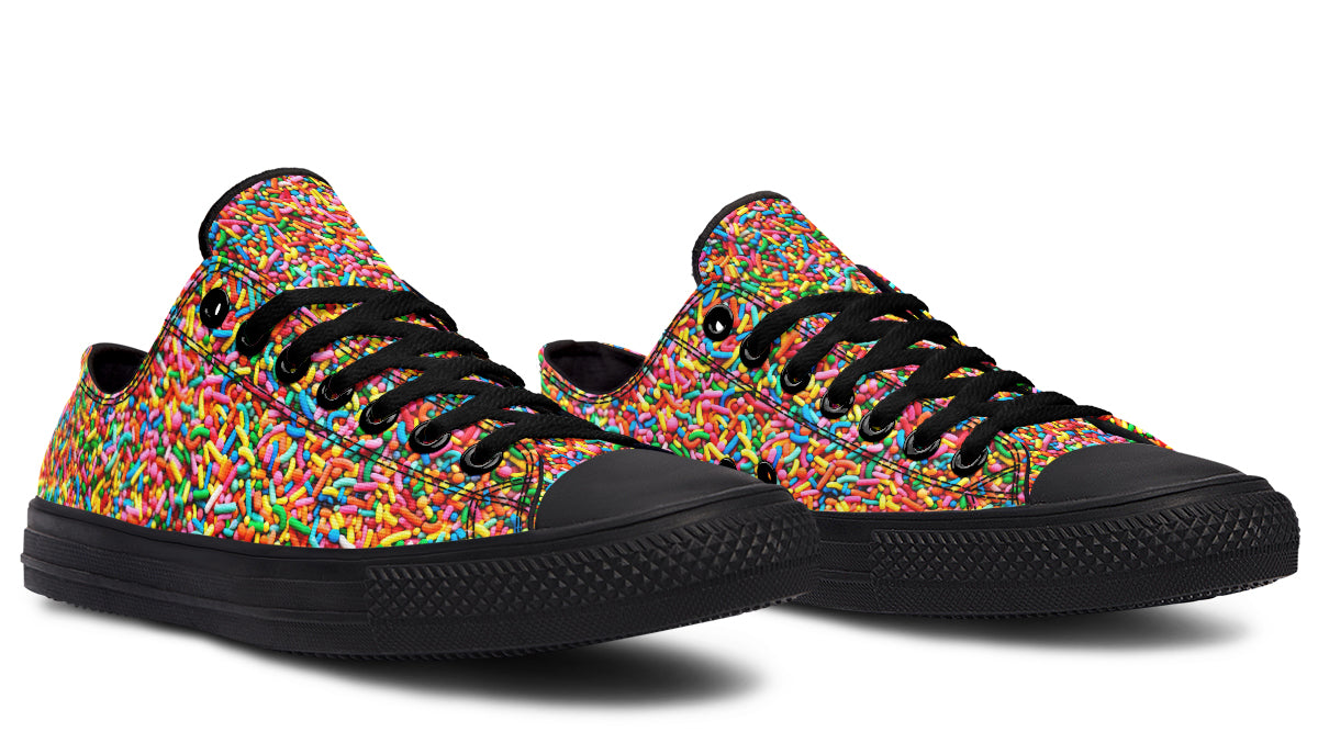 Rainbow Sprinkles Low Tops - Offbeat Sweetie
