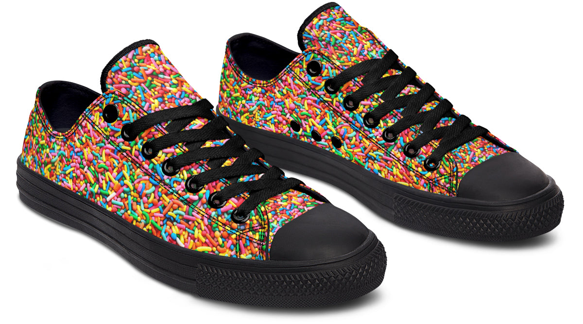 Rainbow Sprinkles Low Tops - Offbeat Sweetie