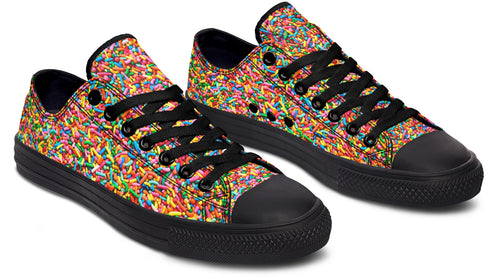 Rainbow Sprinkles Low Tops - Offbeat Sweetie