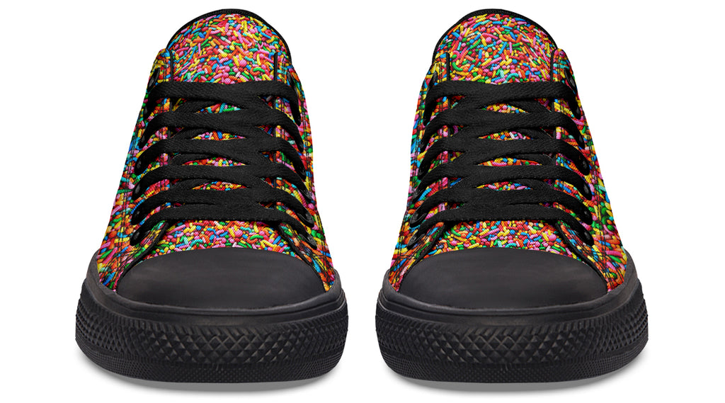 Rainbow Sprinkles Low Tops - Offbeat Sweetie