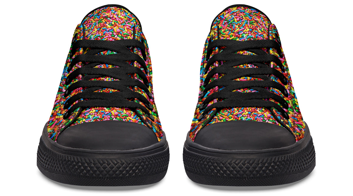 Rainbow Sprinkles Low Tops - Offbeat Sweetie