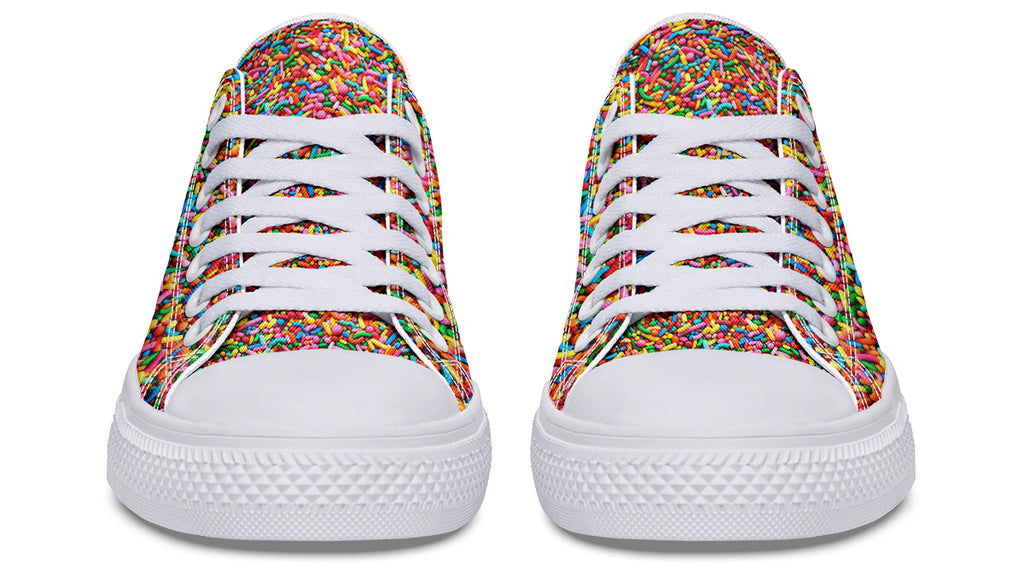 Rainbow Sprinkles Low Tops - Offbeat Sweetie