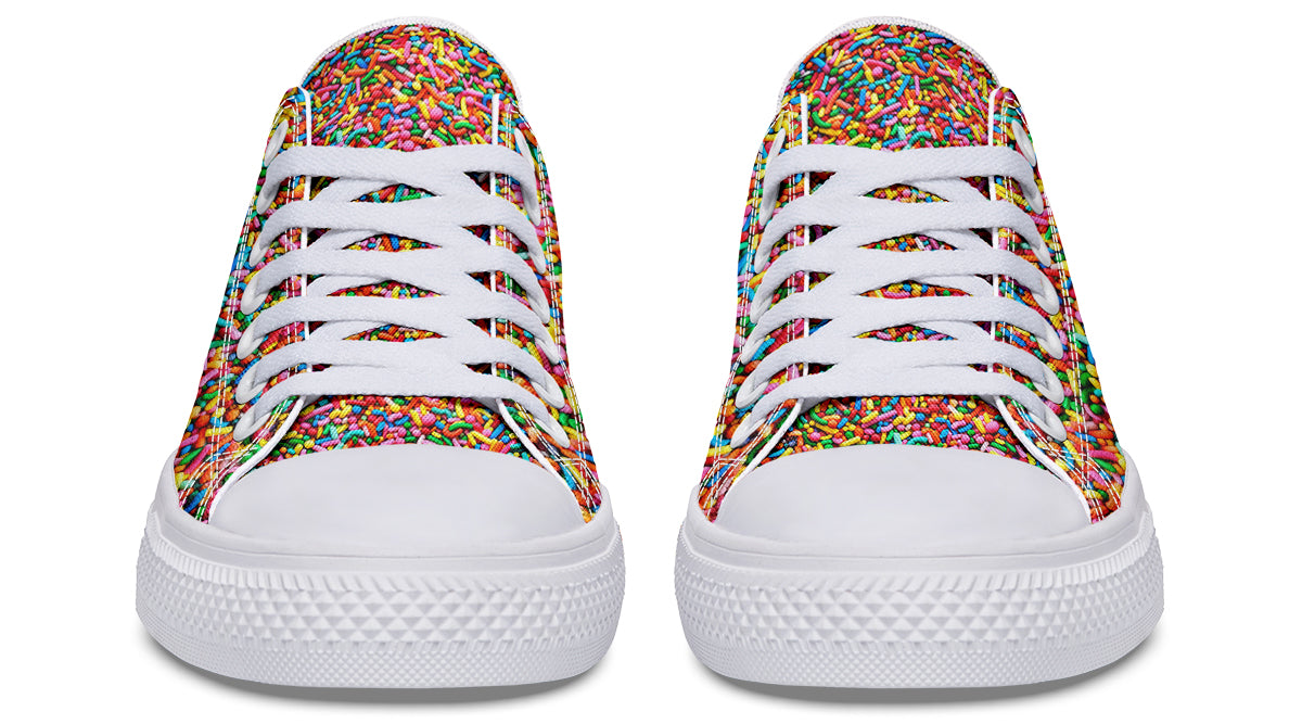 Rainbow Sprinkles Low Tops - Offbeat Sweetie