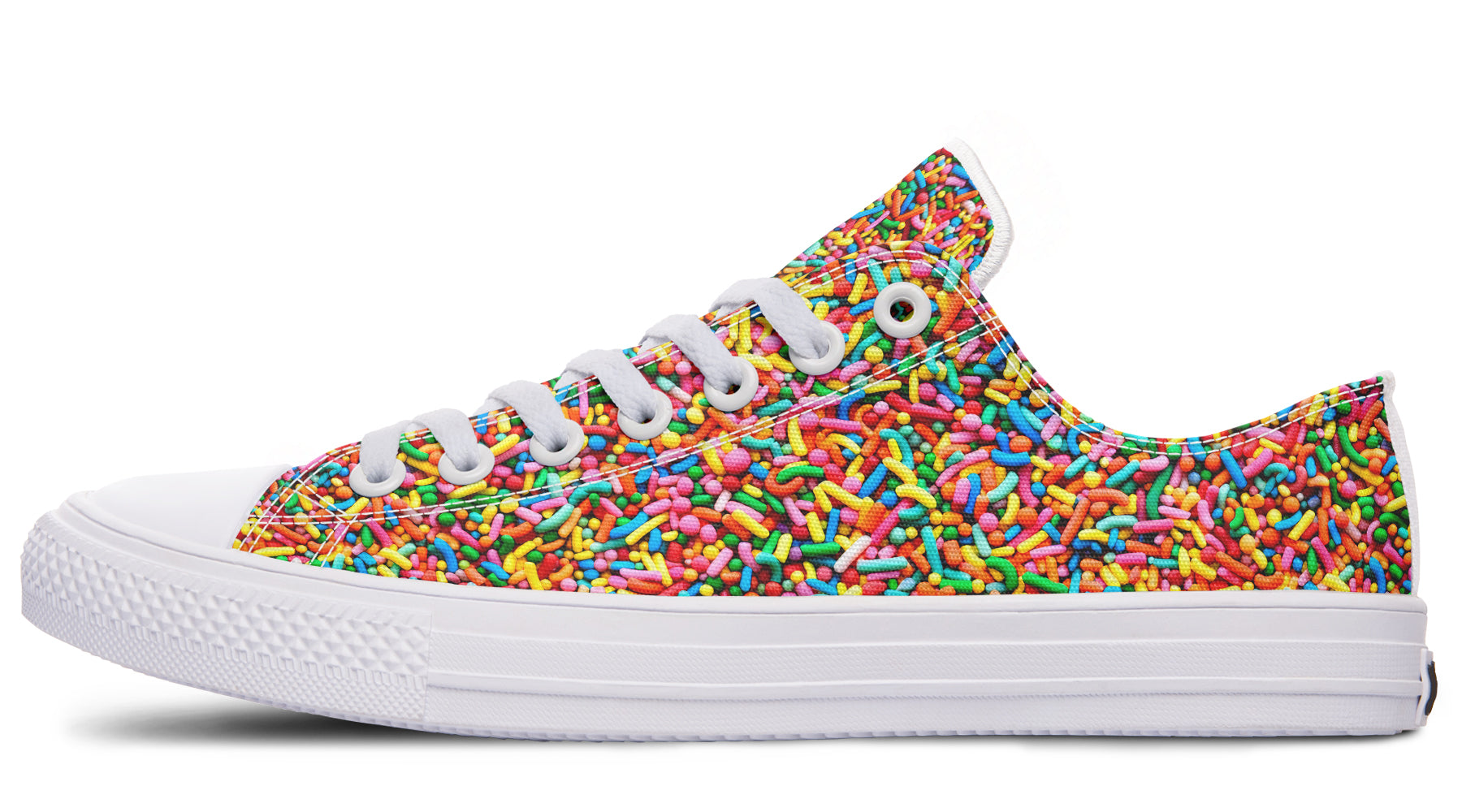 Rainbow Sprinkles Low Tops - Offbeat Sweetie