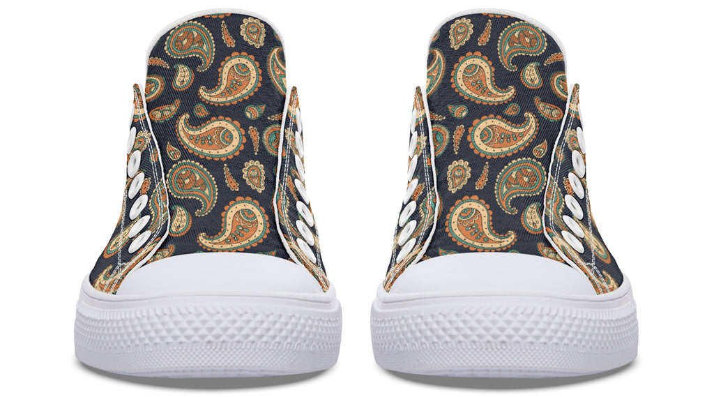Retro Paisley Low Tops (Wide)