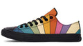 Retro Rainbow Low Tops (Wide)