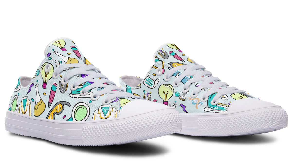 STEM Blue Low Tops