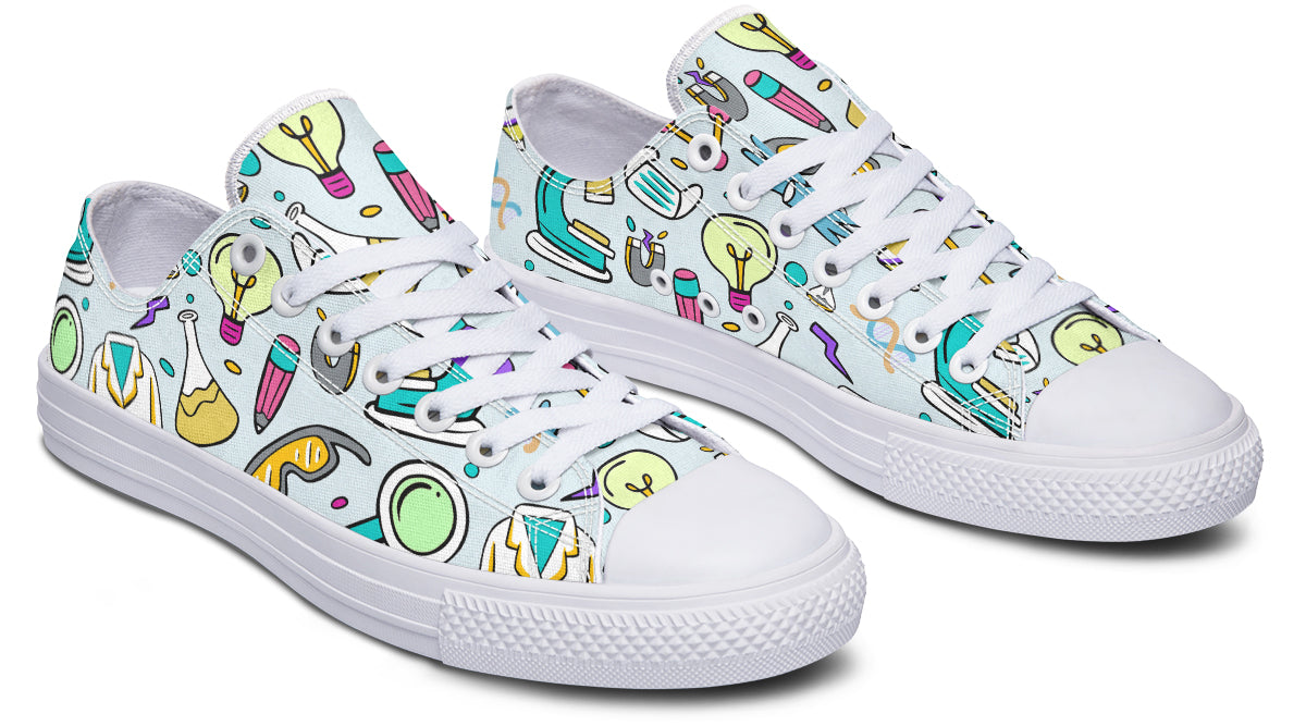 STEM Blue Low Tops