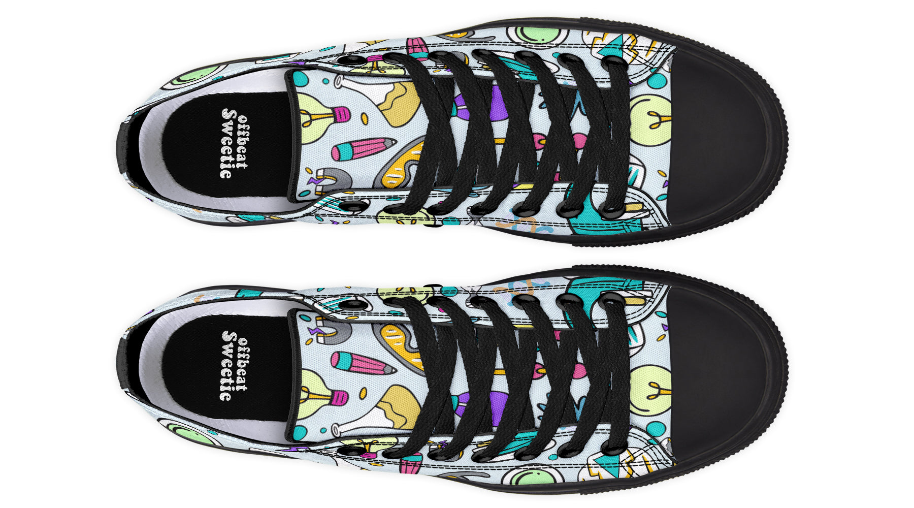 STEM Blue Low Tops