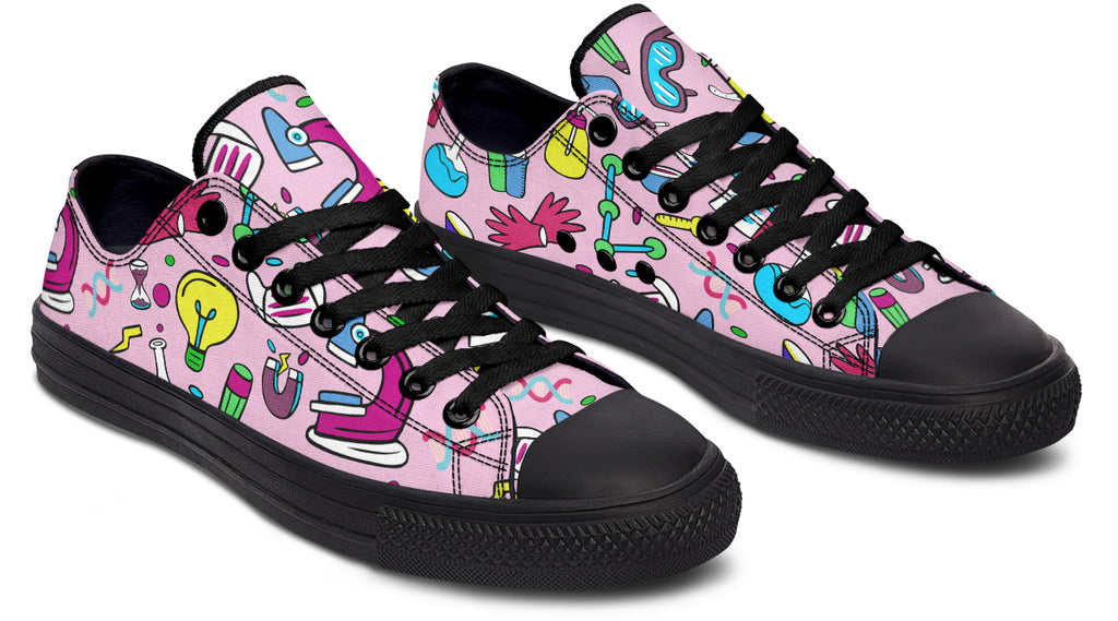 STEM Pink Low Tops (Wide)