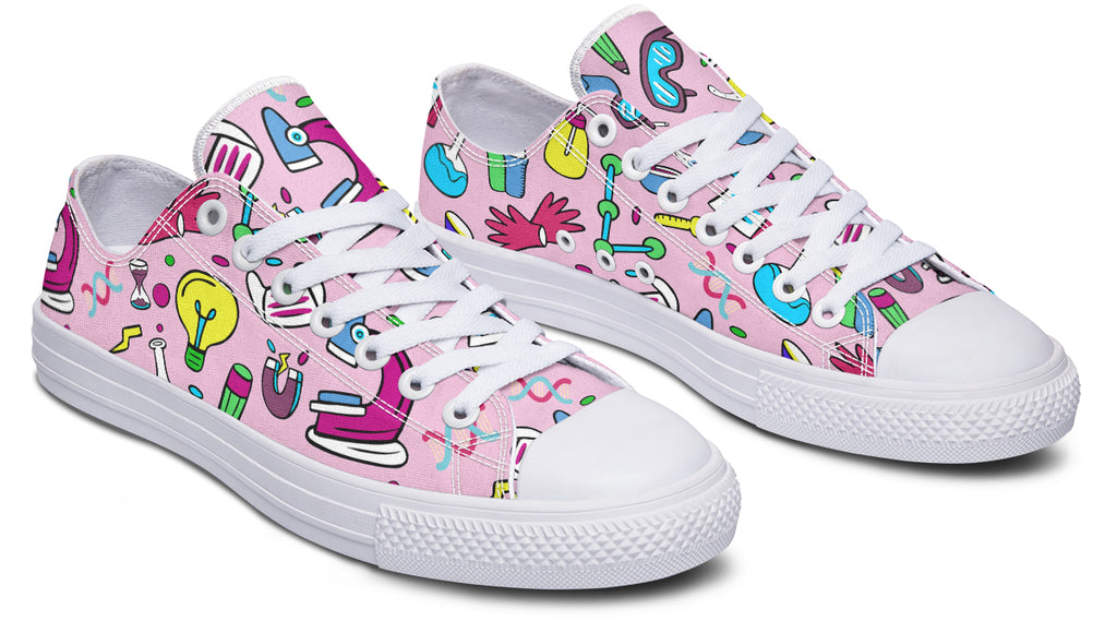 STEM Pink Low Tops (Wide)