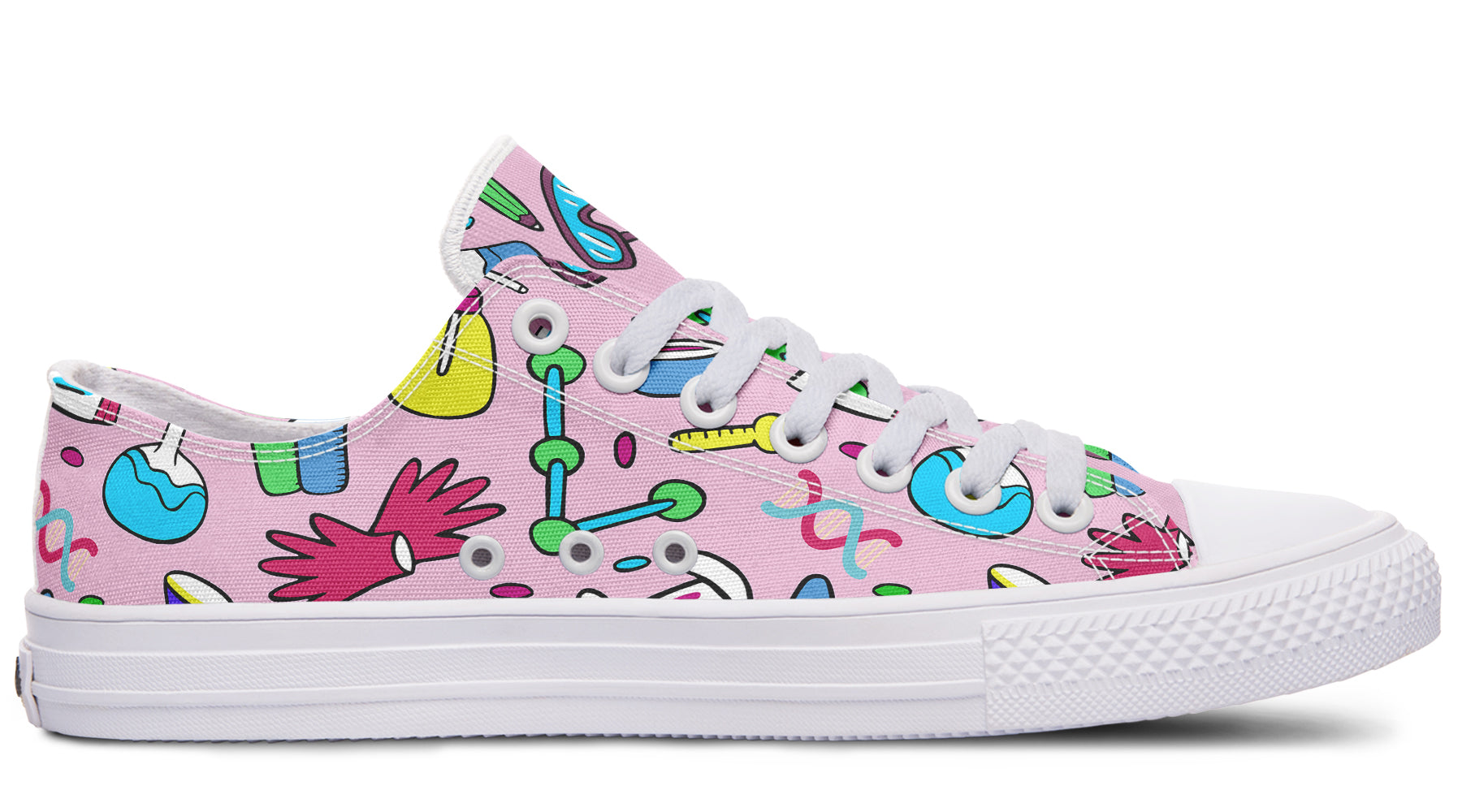 STEM Pink Low Tops (Wide)