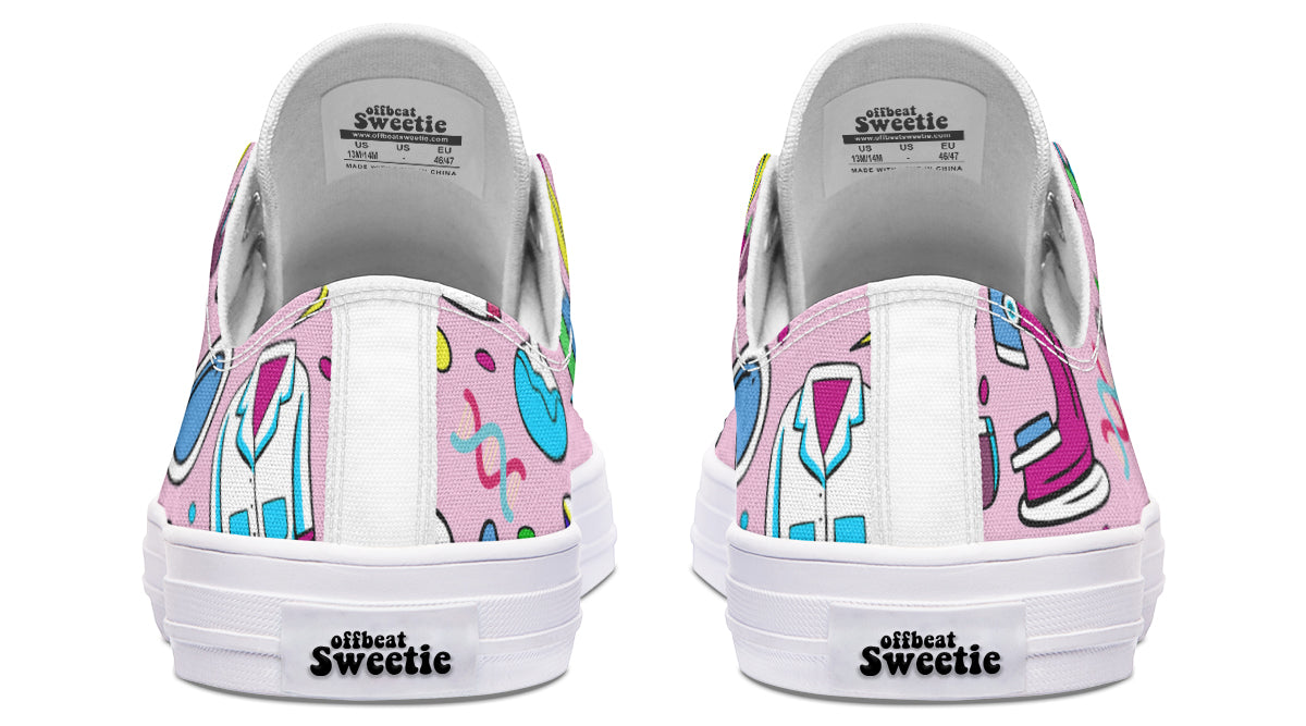 STEM Pink Low Tops (Wide)