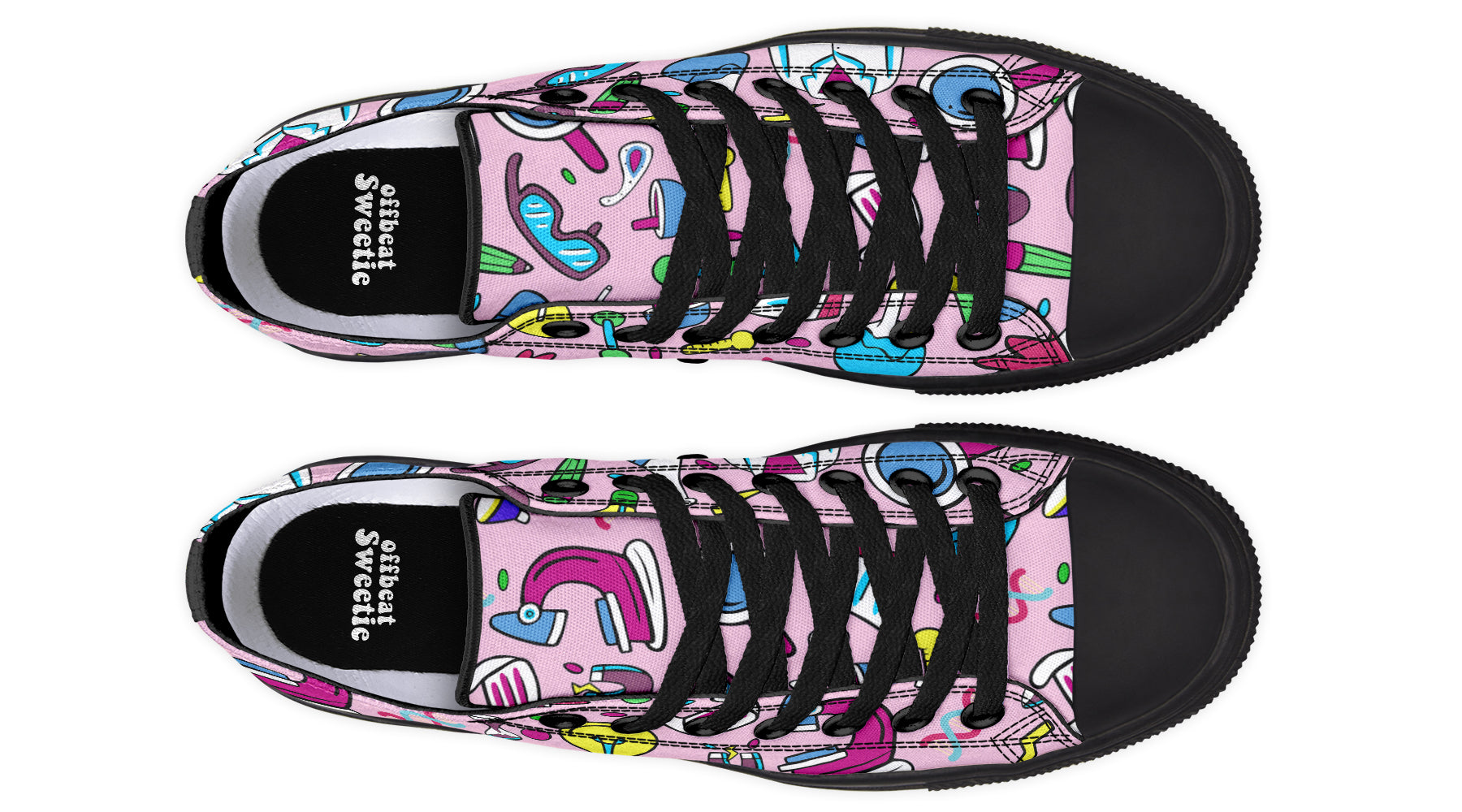 STEM Pink Low Tops (Wide)