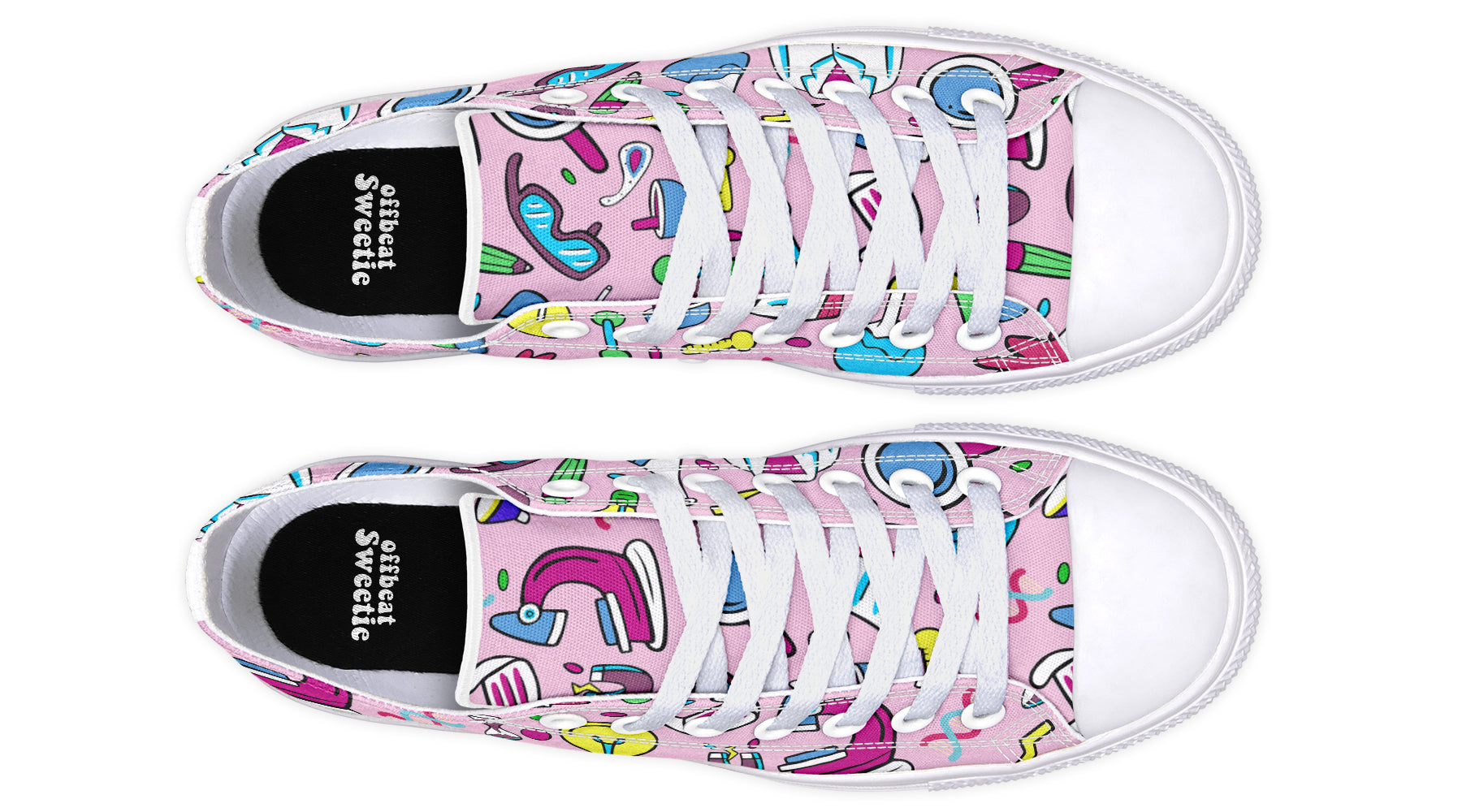 STEM Pink Low Tops (Wide)