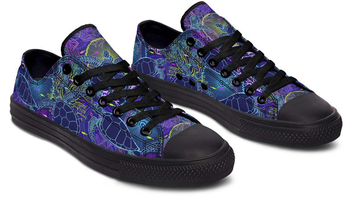 Sea Turtles Low Tops (Wide)