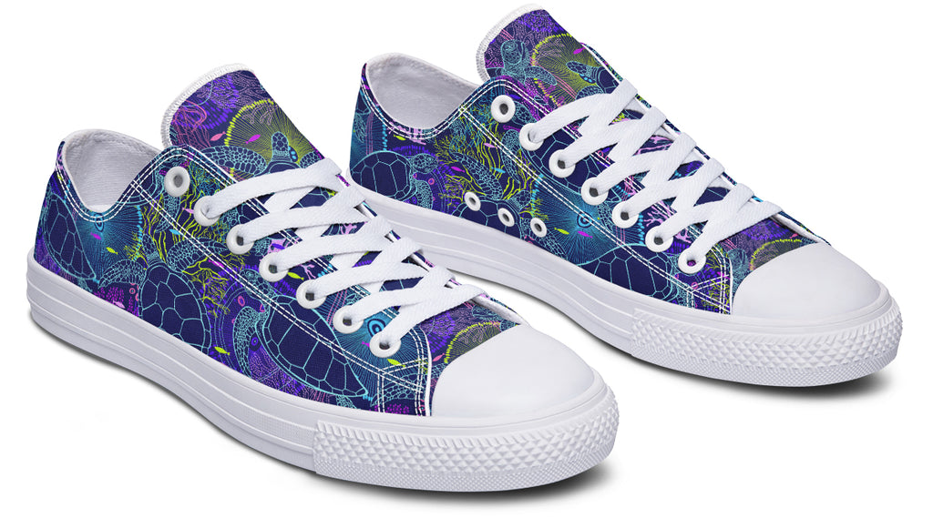 Sea Turtles Low Tops (Wide)