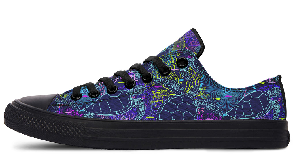 Sea Turtles Low Tops (Wide)