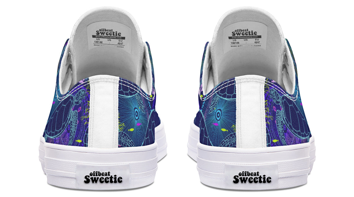Sea Turtles Low Tops (Wide)